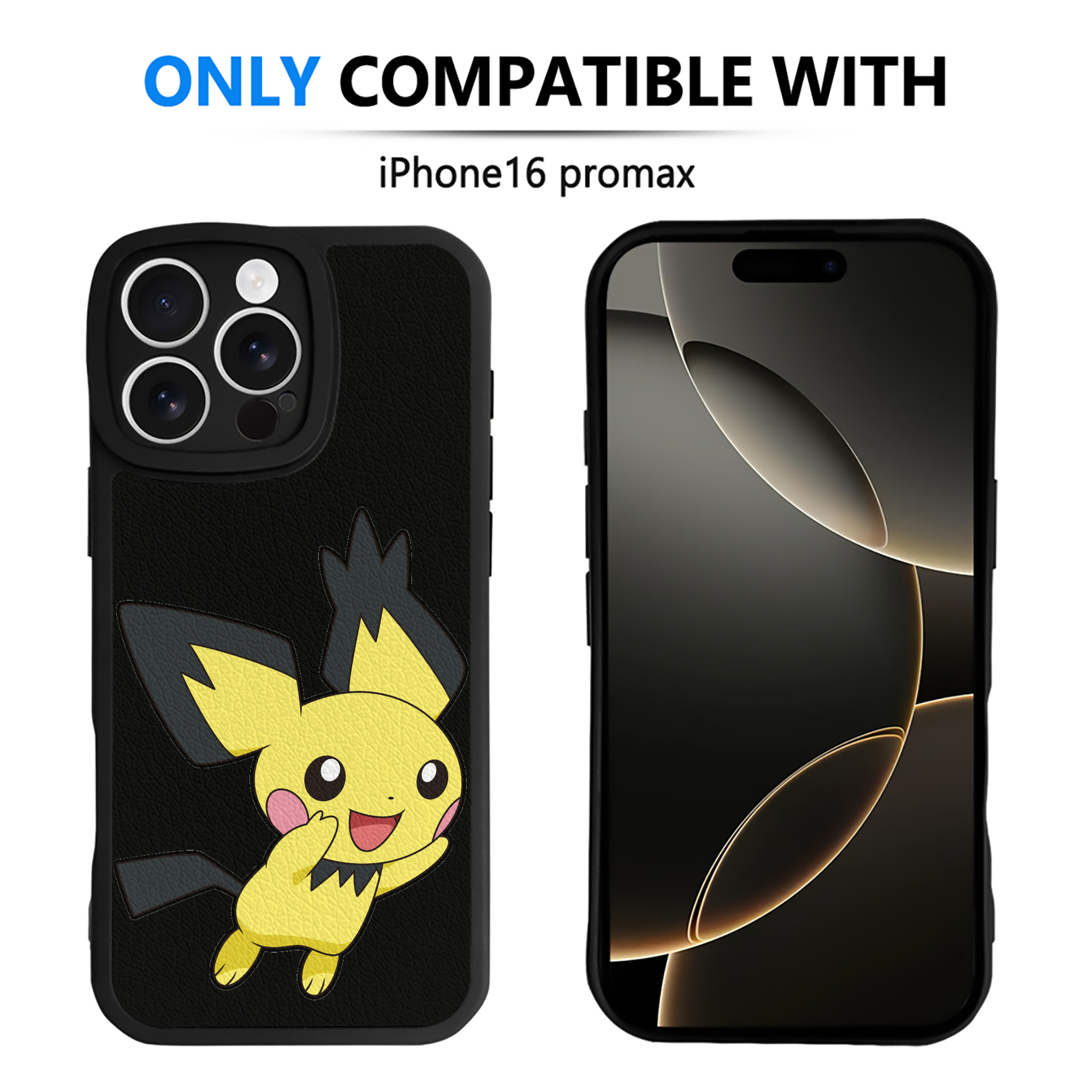 （画像用） ポケットモンスター Pokémon 【iPhone 16シリーズ対応】シリコンスマホケース（レザー調） 材質：シリコン